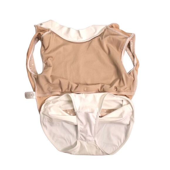 Balera Dance Performance White Point D'Esprit Bodice Leotard MT10549 Adult Mediu - Picture 5 of 10